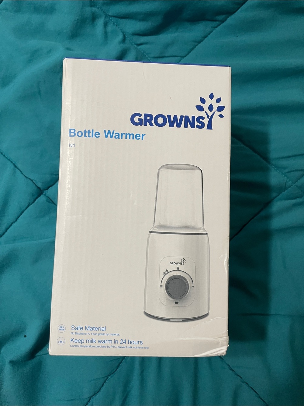 Growns Blue Bottle Warmer – Gentle Bottle Heater for Babies